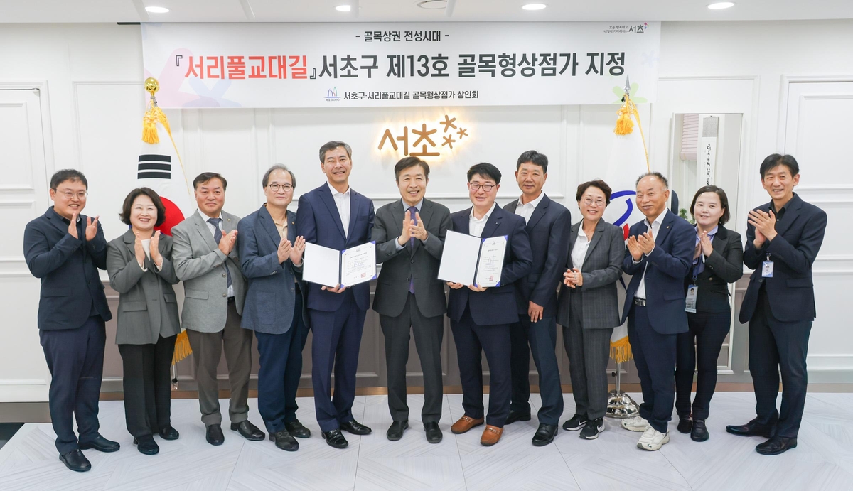 서리풀교대길, 서초구 제13호 골목형상점가로