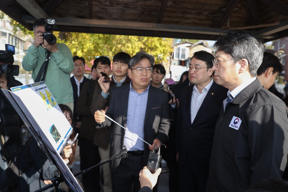 홍지선 국토교통부 장관 상계2구역 재개발 현장 방문