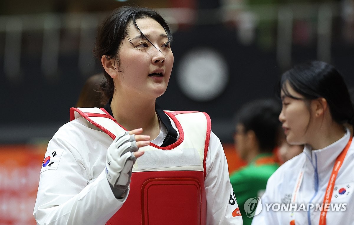 송다빈, 태권도 결승 진출