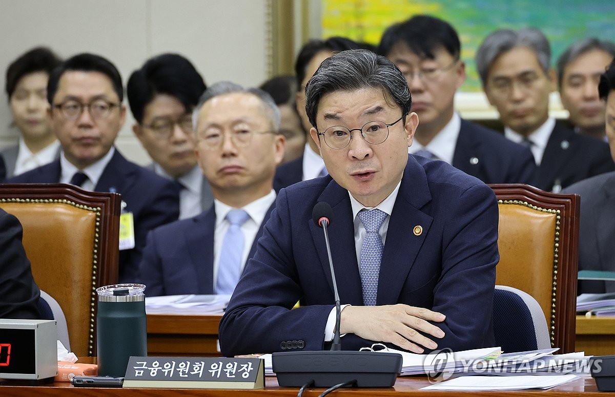질의 답하는 이억원 금융위원장