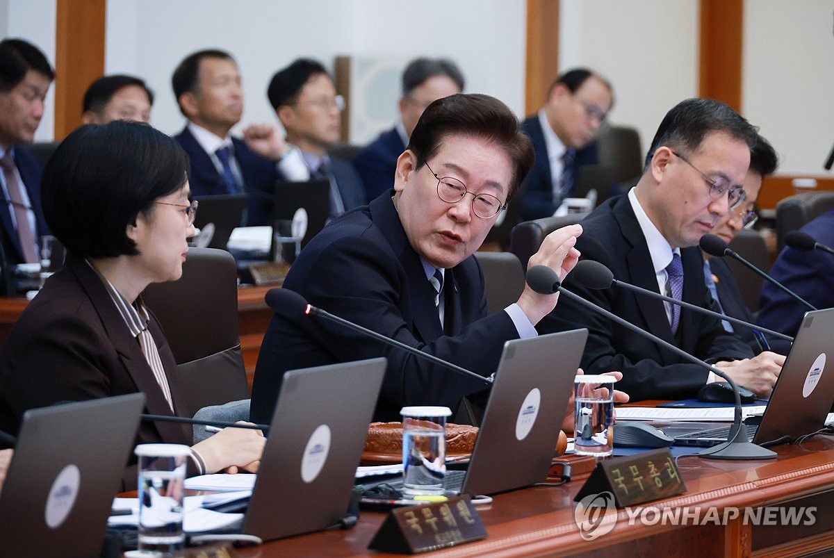 이재명 대통령, 국무회의 발언