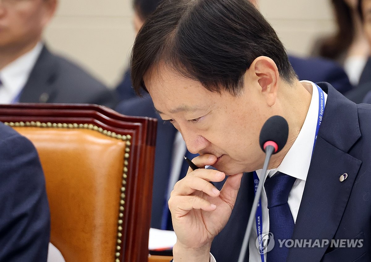 정무위 국감, 고심하는 이찬진 금융감독원장